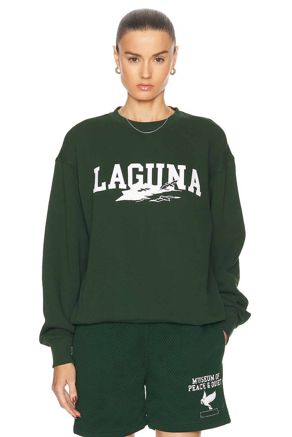 Image 1 of Museum of Peace and Quiet Laguna Crewneck in Forest