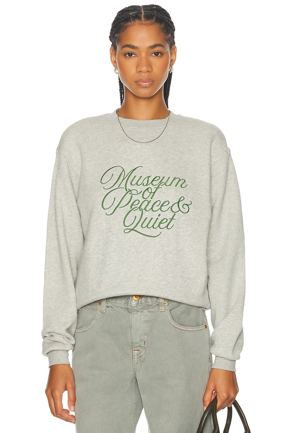 Image 1 of Museum of Peace and Quiet Scribe Crewneck in Heather