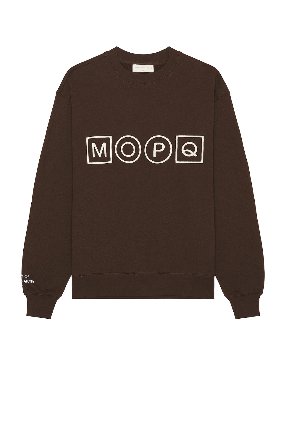 Image 1 of Museum of Peace and Quiet Simple Living Crewneck in Brown