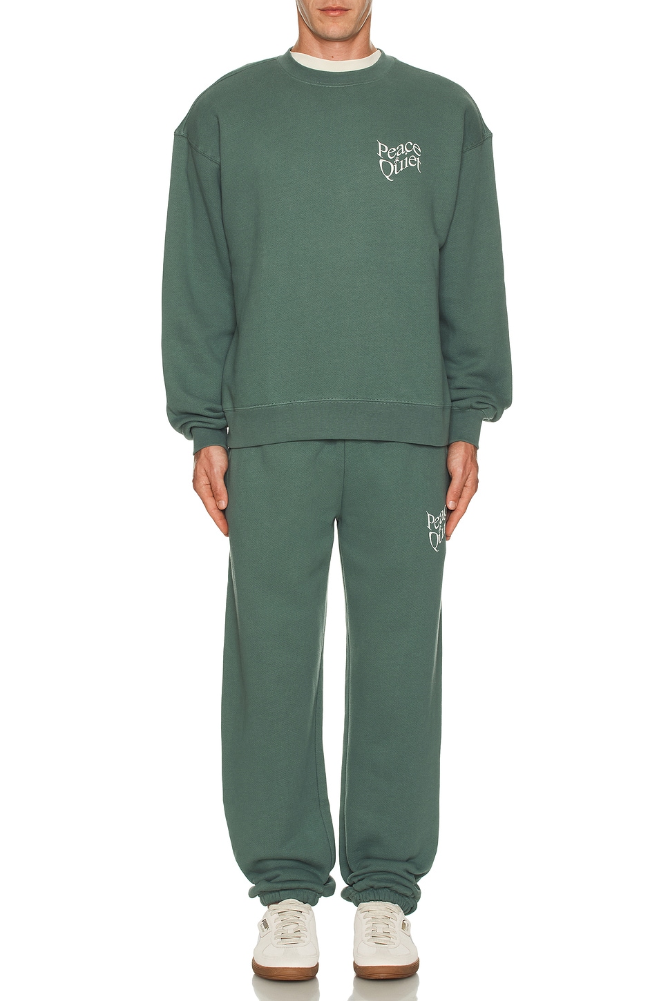 Image 1 of Museum of Peace and Quiet Warped Crewneck in Fern