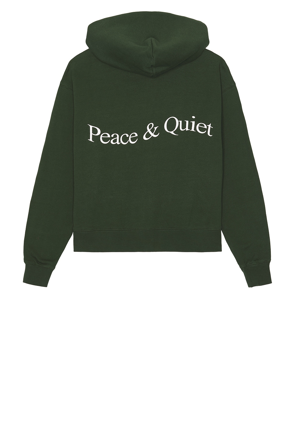 Image 1 of Museum of Peace and Quiet Wordmark Zip Up Hoodie in Forest