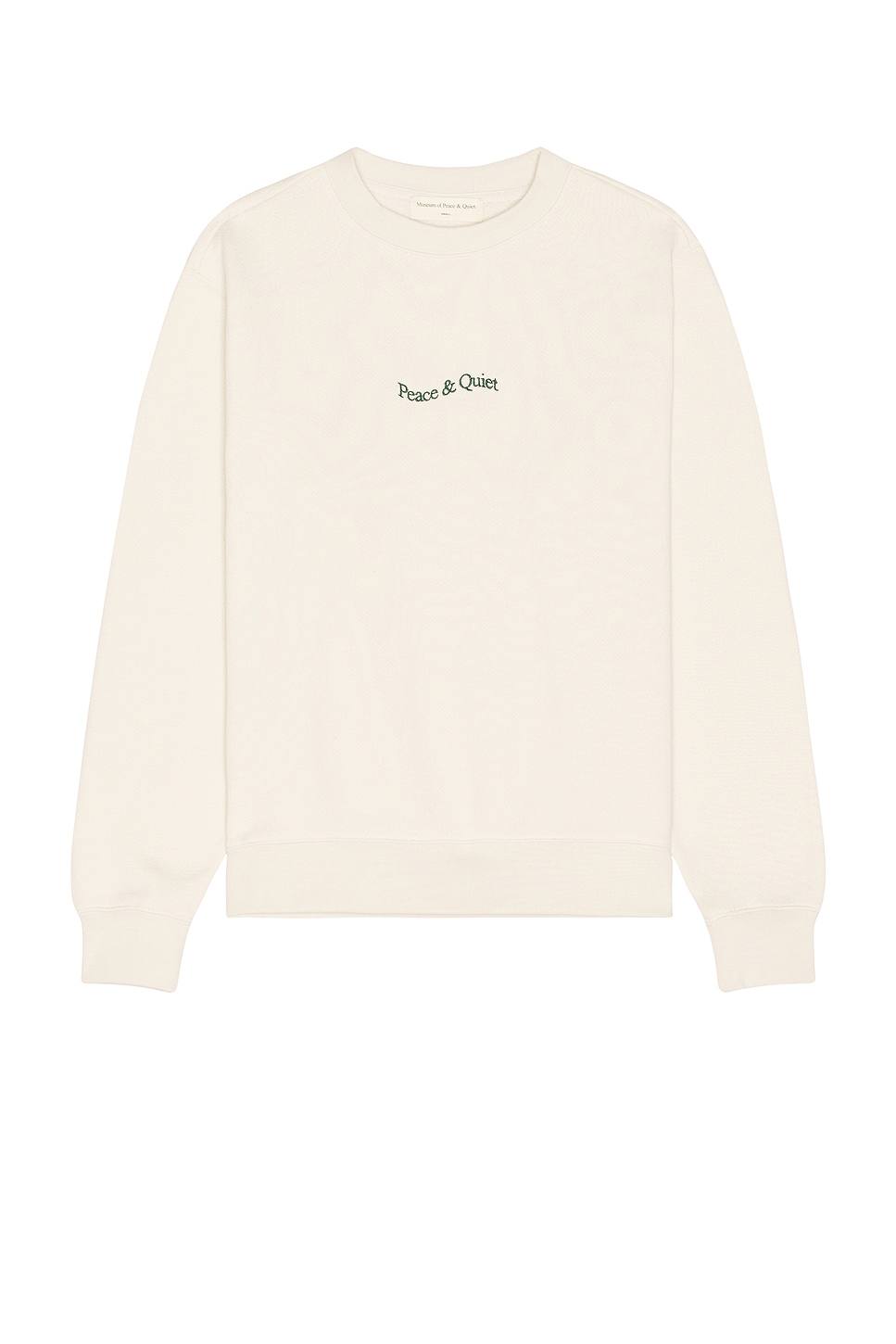 Image 1 of Museum of Peace and Quiet Wordmark Crew Neck Sweatshirt in Bone