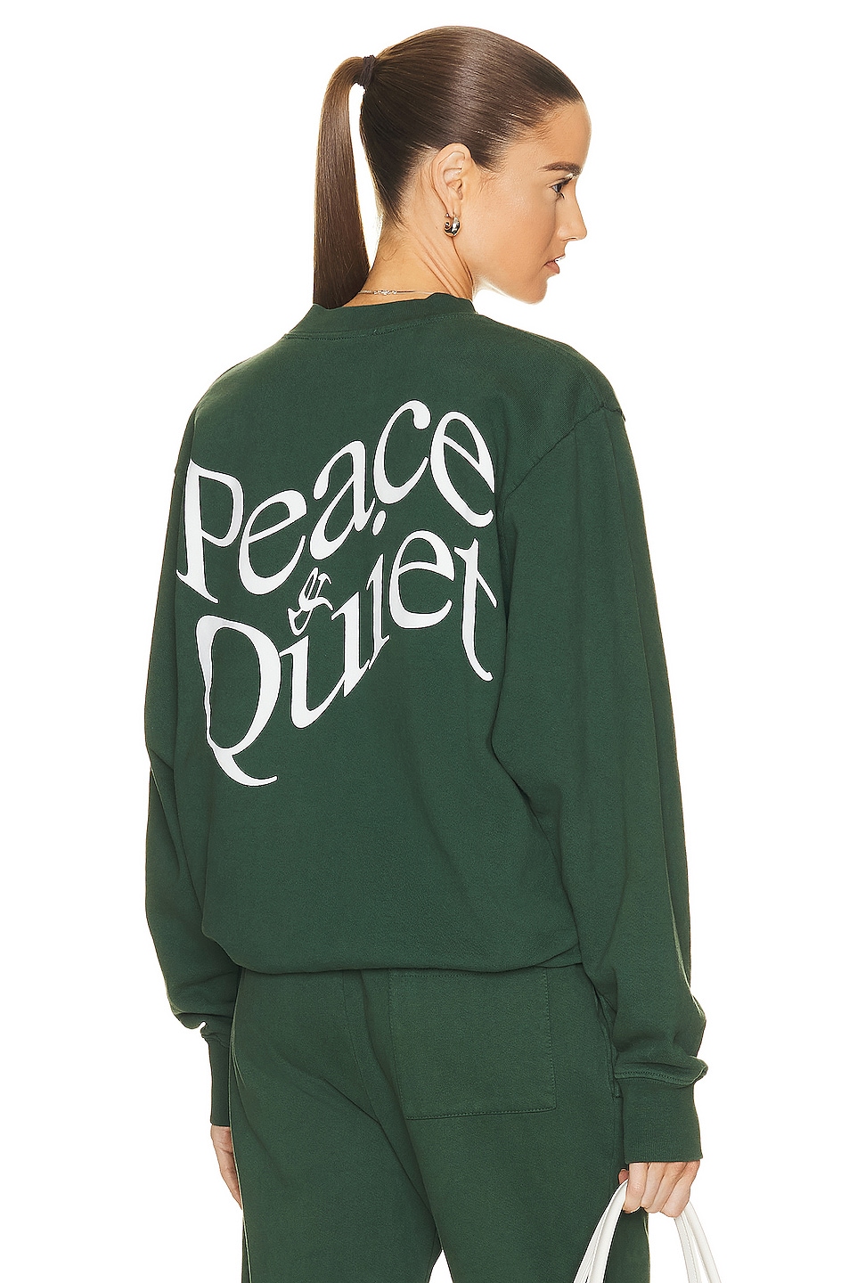 Image 1 of Museum of Peace and Quiet Warped Sweater in Forest