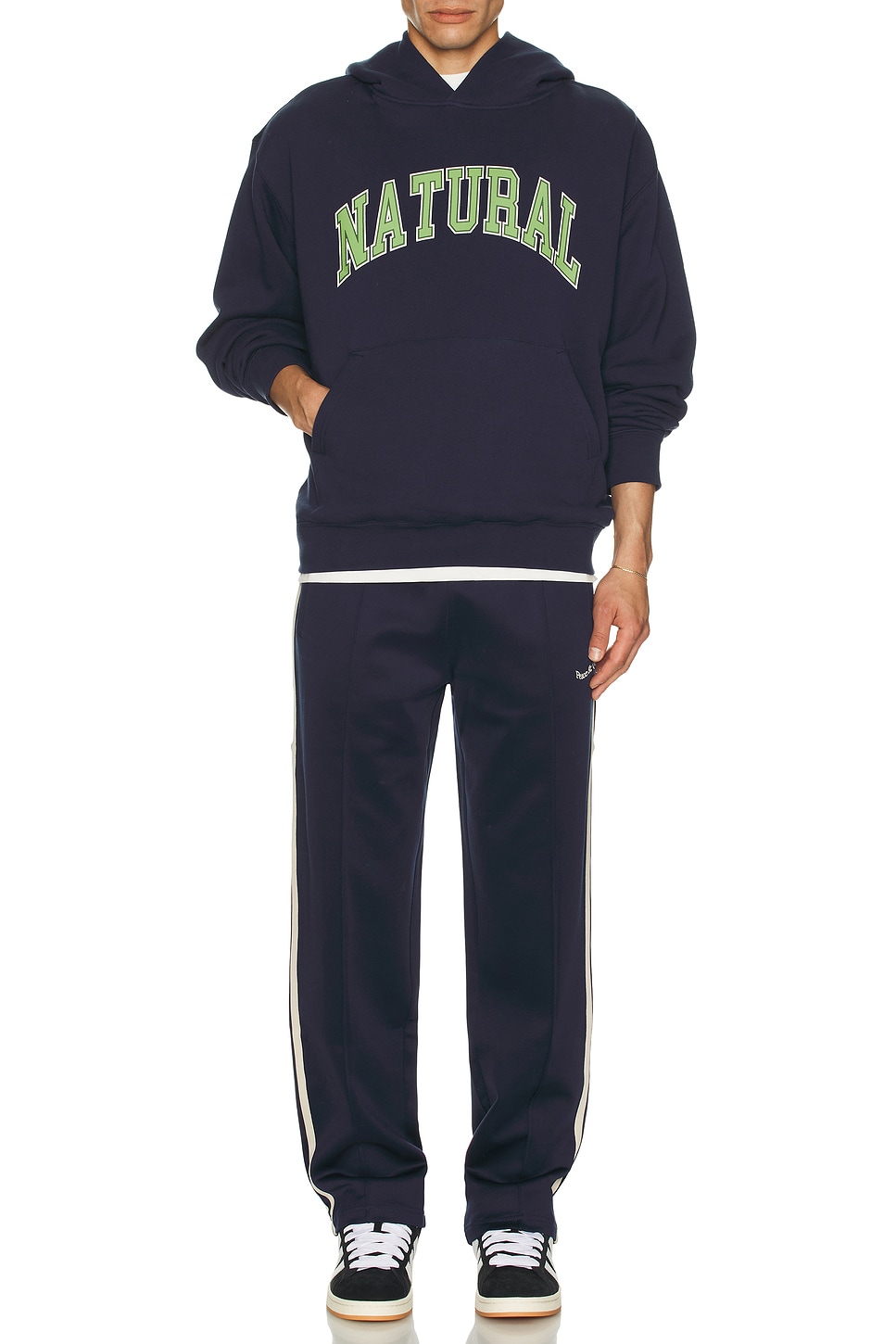 Image 1 of Museum of Peace and Quiet Natural Hoodie in Navy