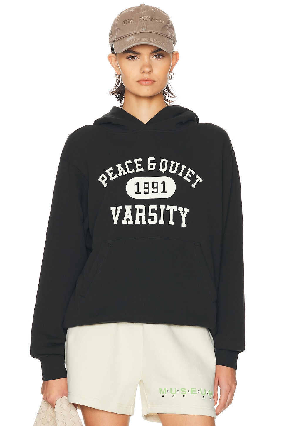 Varsity Hoodie in Black