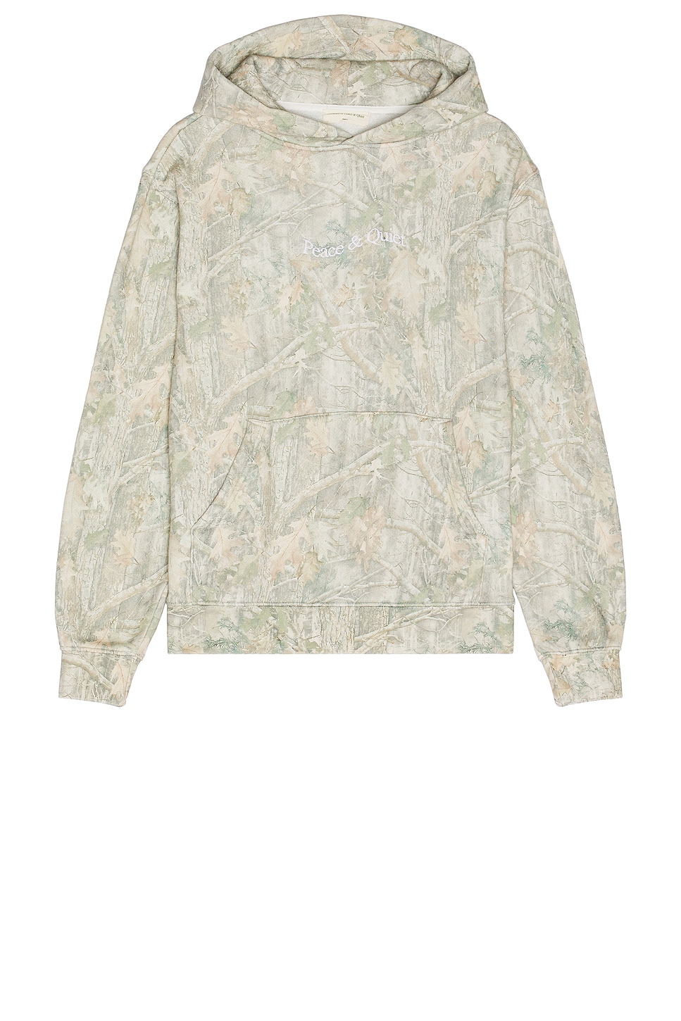 Image 1 of Museum of Peace and Quiet Wordmark Camo Distressed Hoodie in Camouflage