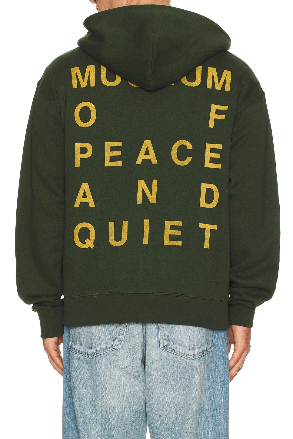 Image 1 of Museum of Peace and Quiet Castelli Zip-Up Hoodie in Forest