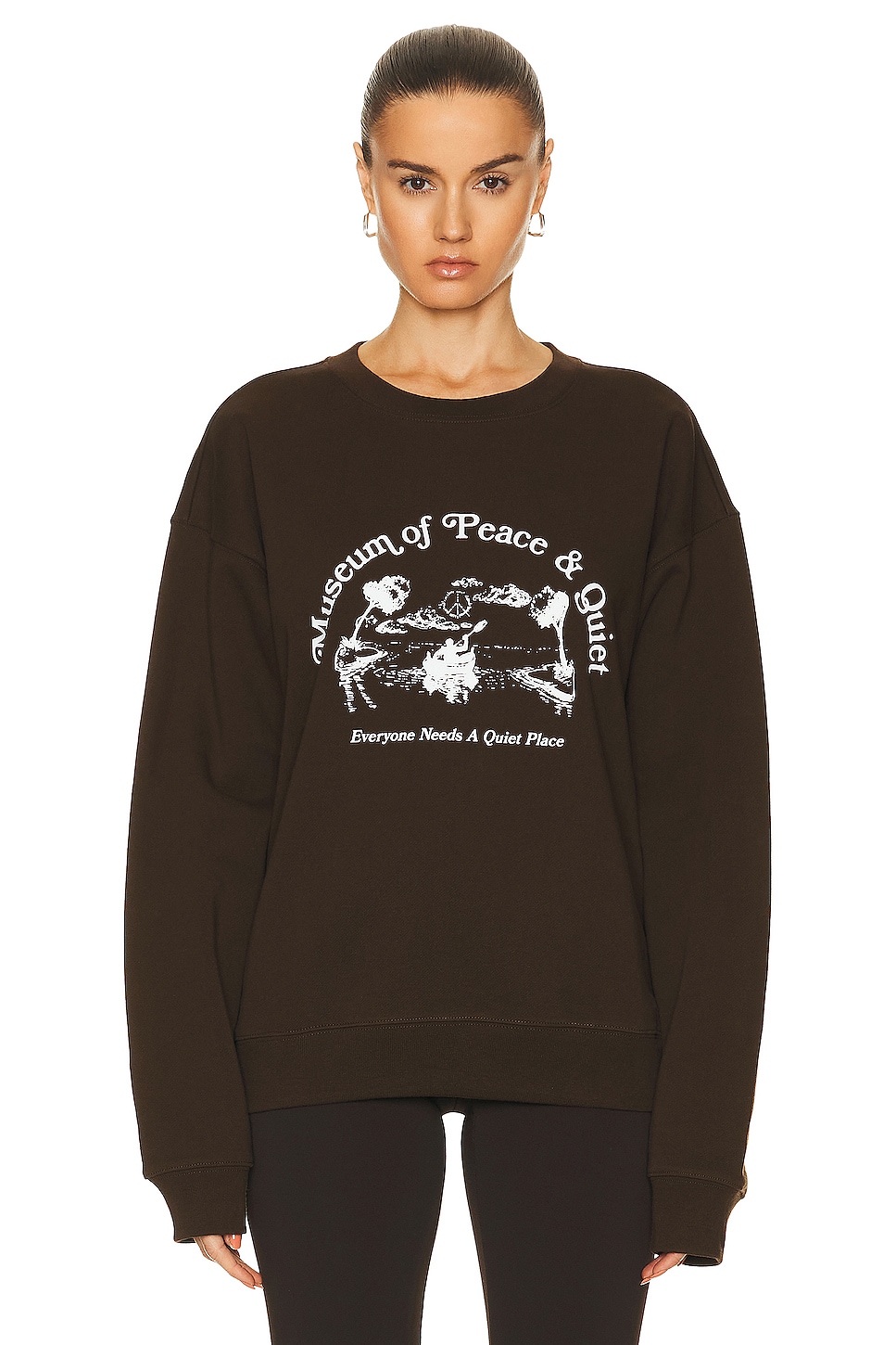 Image 1 of Museum of Peace and Quiet Place Sweater in Brown