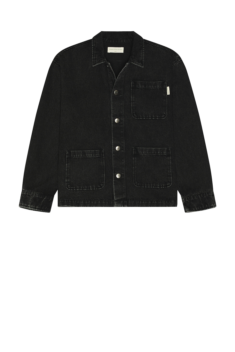 Image 1 of Museum of Peace and Quiet Wordmark Chore Coat in Black Wash