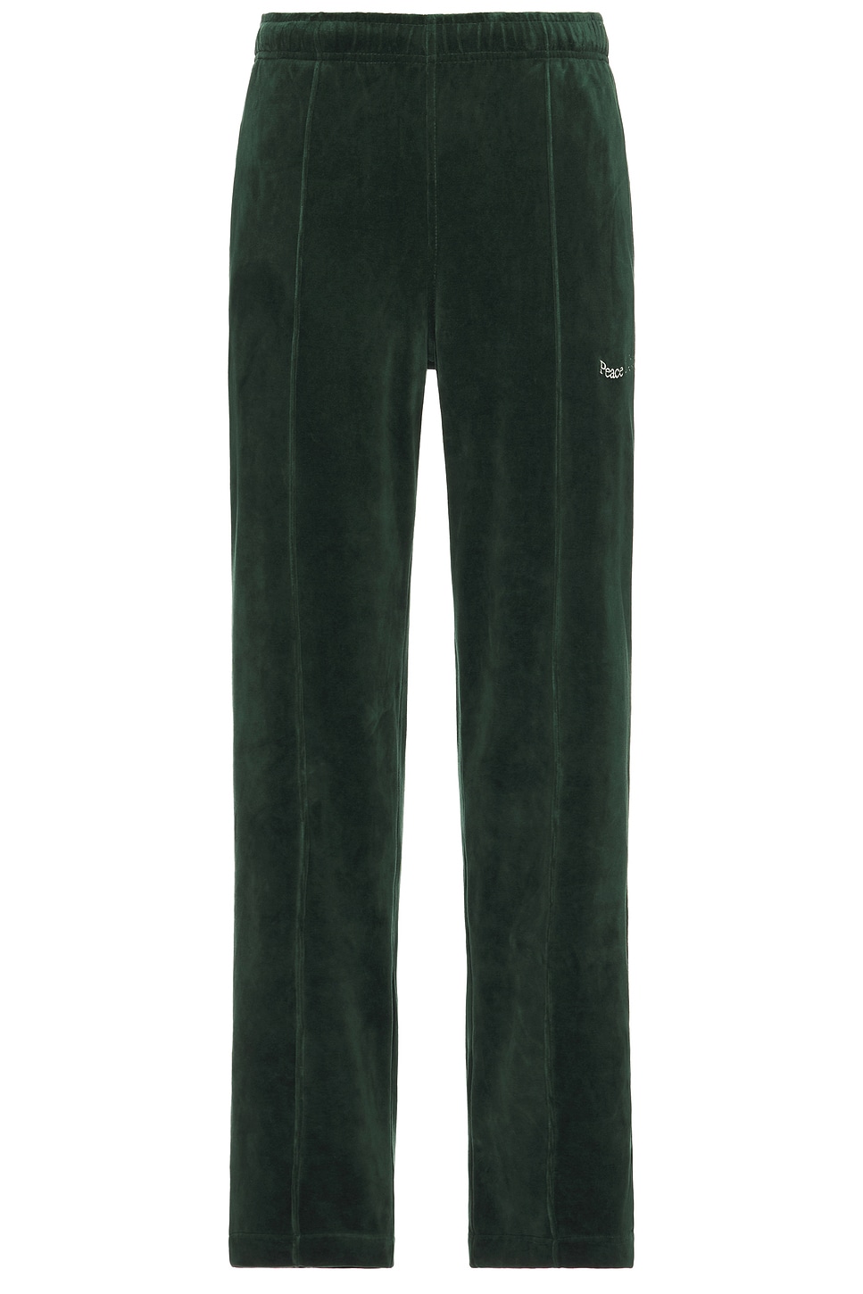 Image 1 of Museum of Peace and Quiet Wordmark Velour Pants in Pine