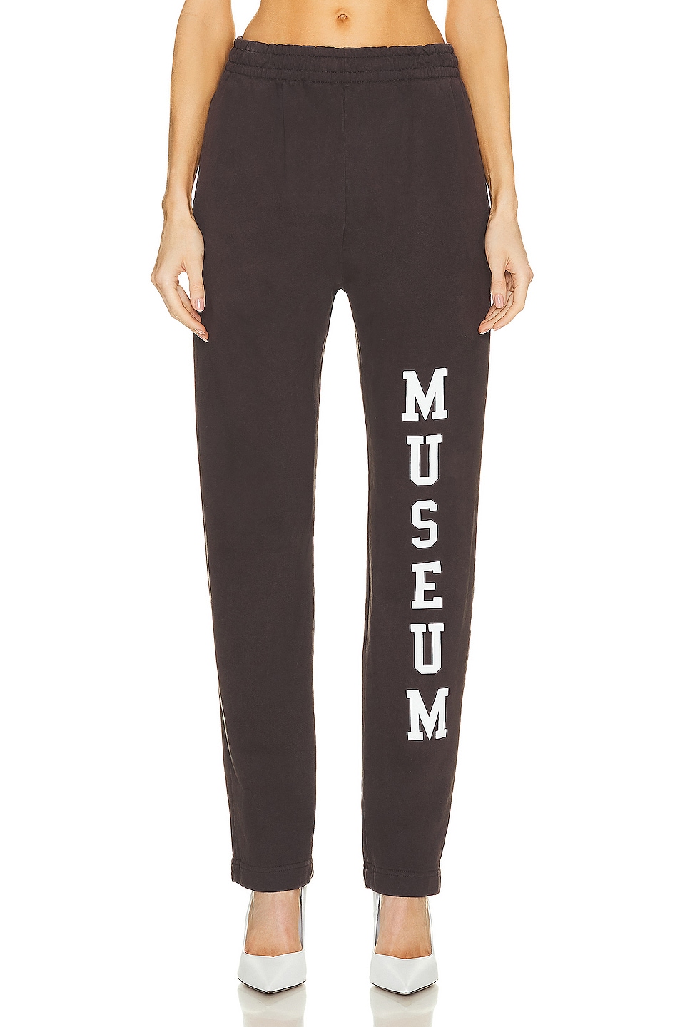 Image 1 of Museum of Peace and Quiet Varsity Sweatpants in Brown