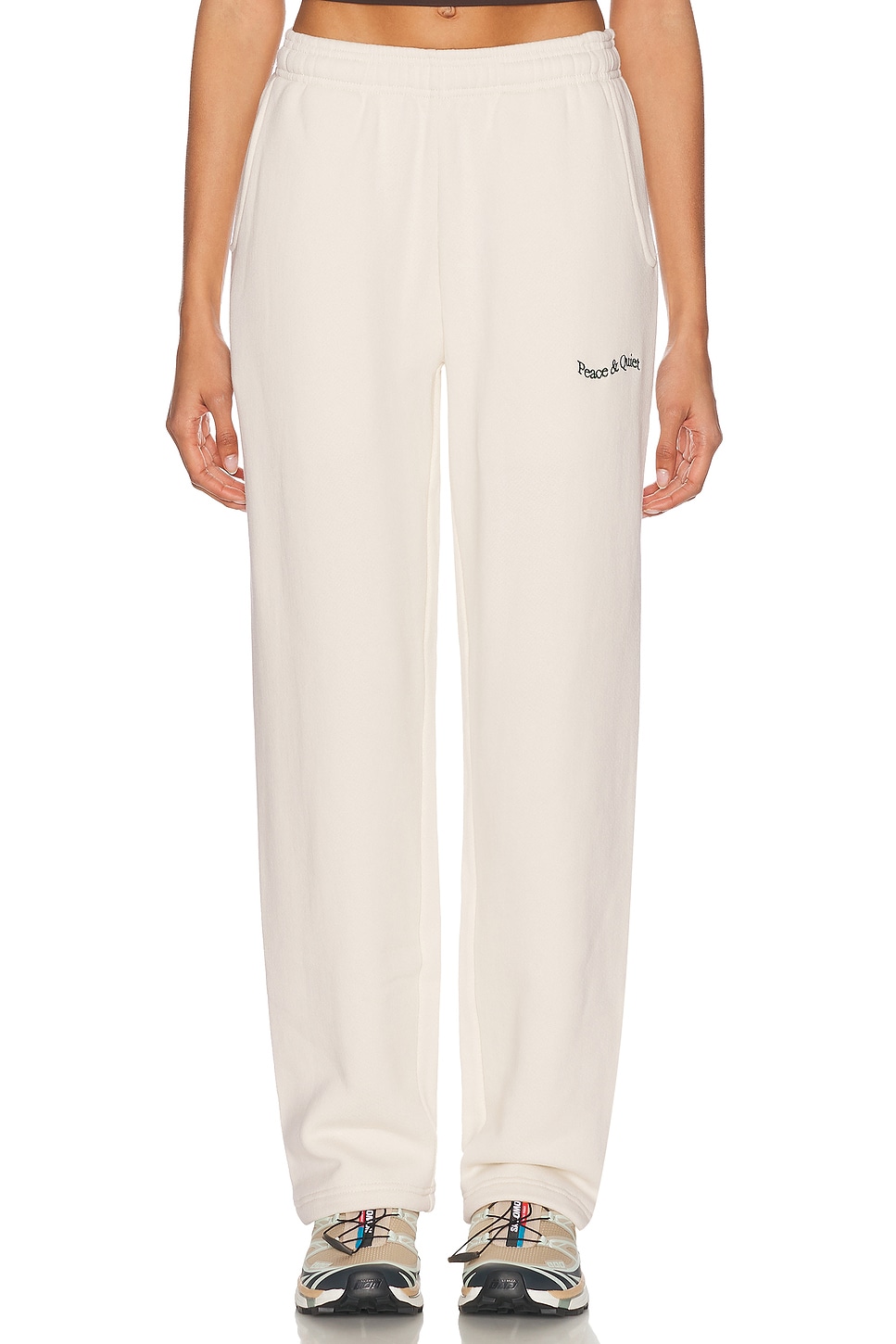 Wordmark Sweatpants in Ivory