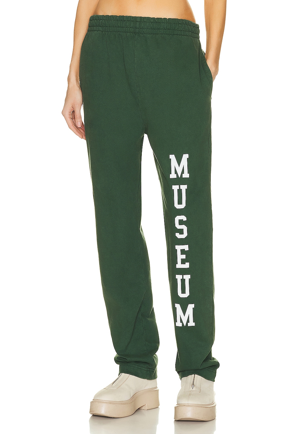 Image 1 of Museum of Peace and Quiet Varsity Sweatpants in Forest
