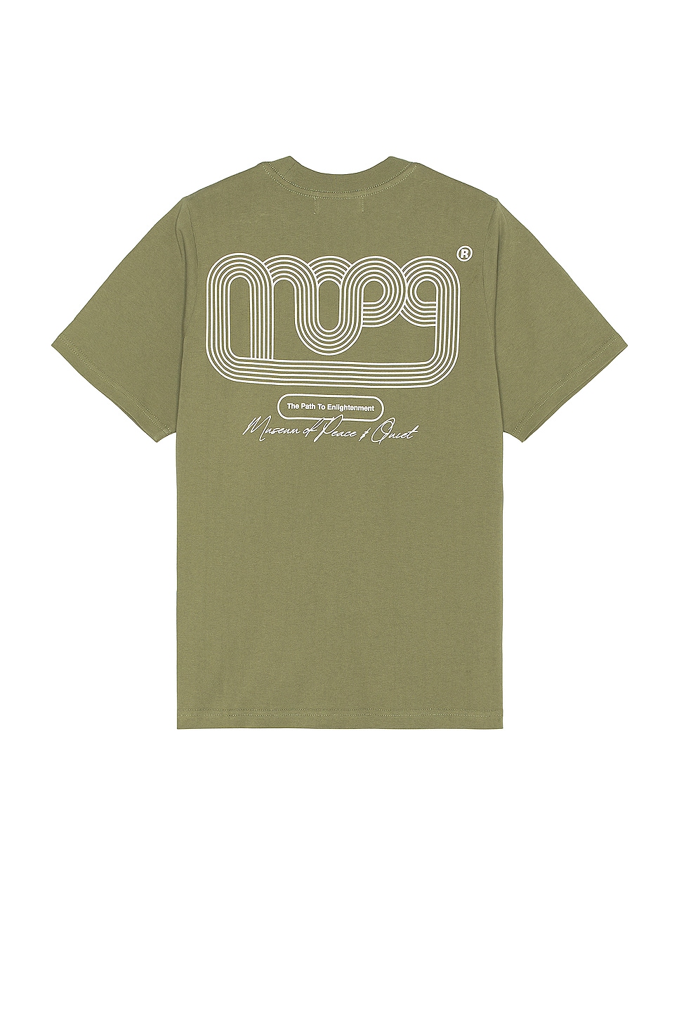 Image 1 of Museum of Peace and Quiet Path T-shirt in Olive