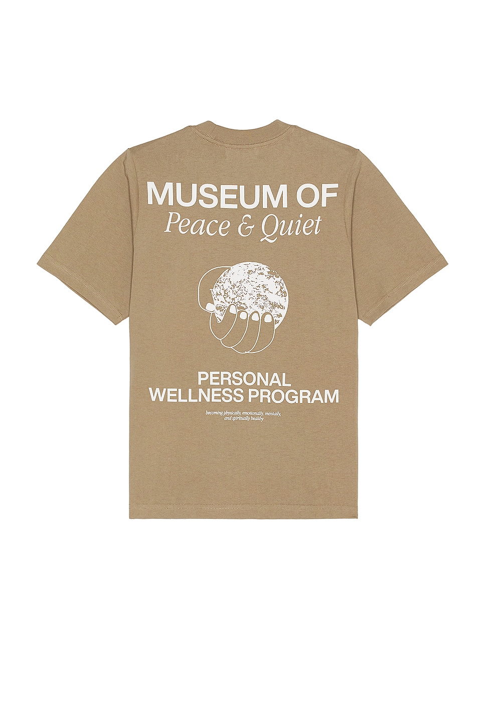 Image 1 of Museum of Peace and Quiet Wellness Program T-shirt in Clay