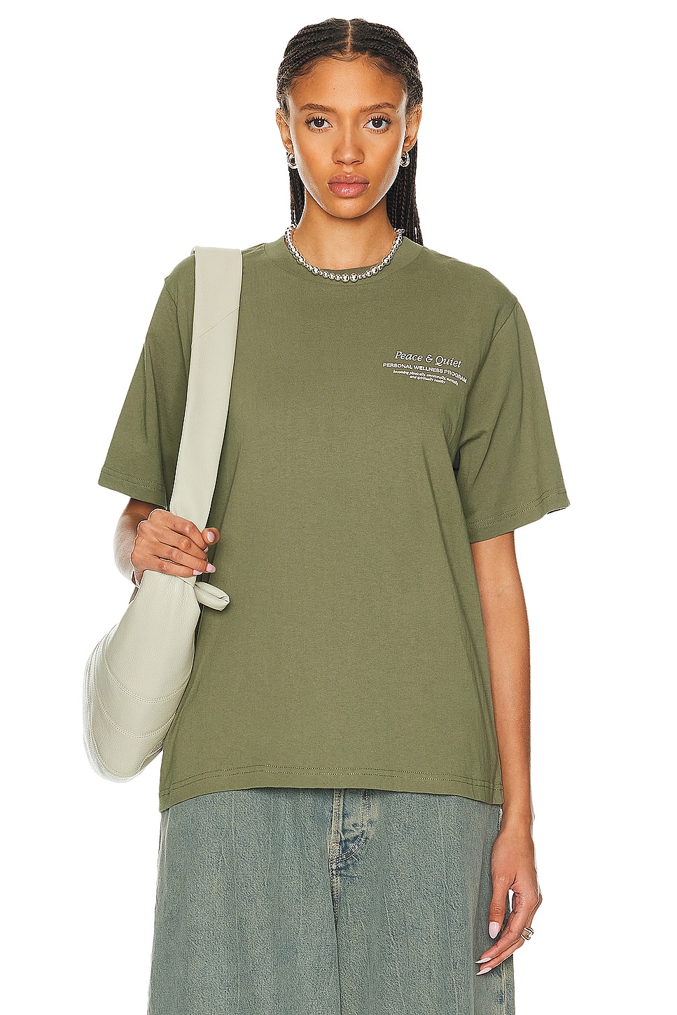 Image 1 of Museum of Peace and Quiet Wellness Program T-shirt in Olive