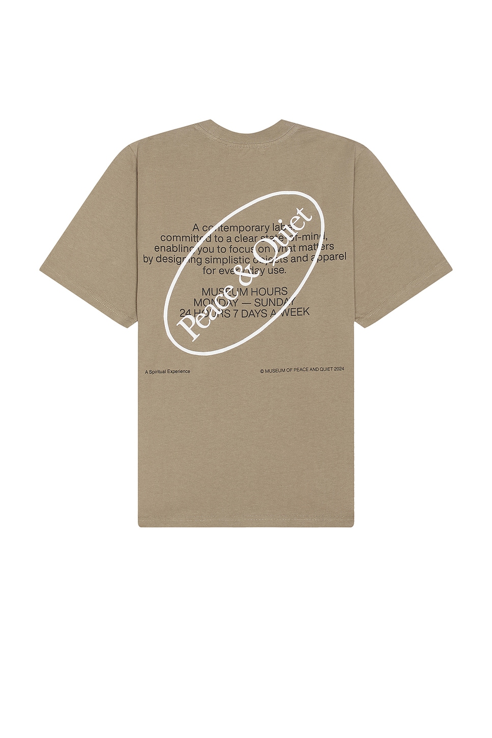 Image 1 of Museum of Peace and Quiet Museum Hours T-Shirt in Clay
