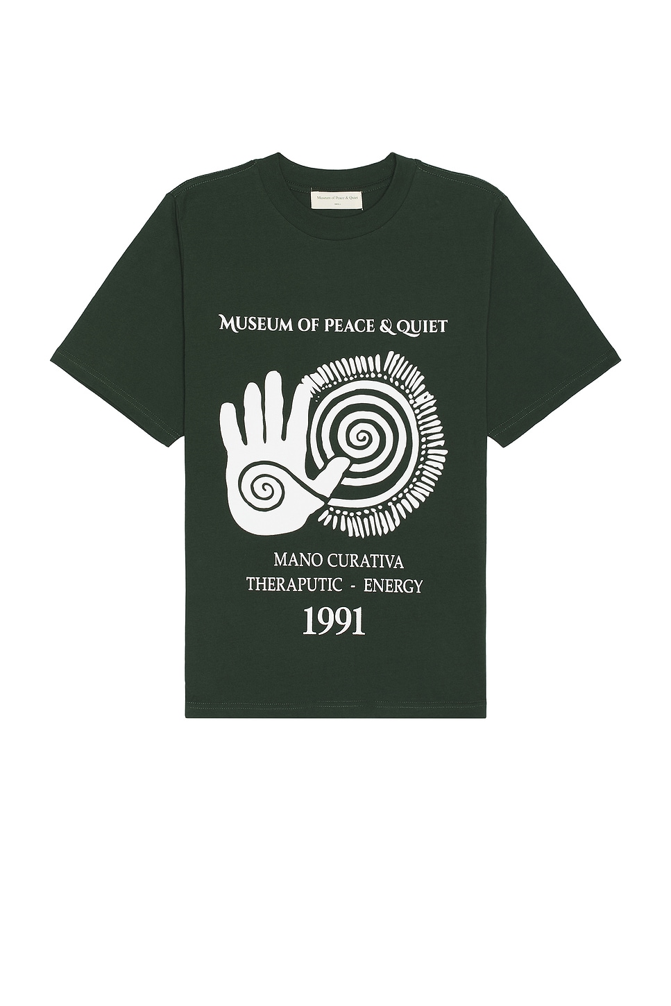 Image 1 of Museum of Peace and Quiet Mano Curativa T-Shirt in Forest