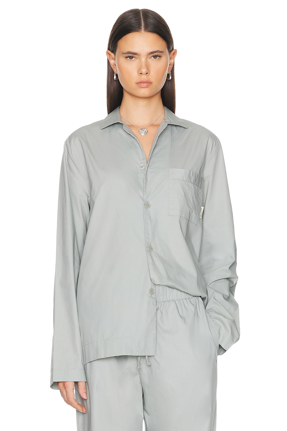 Image 1 of Museum of Peace and Quiet Lounge Pajama Shirt in Sage