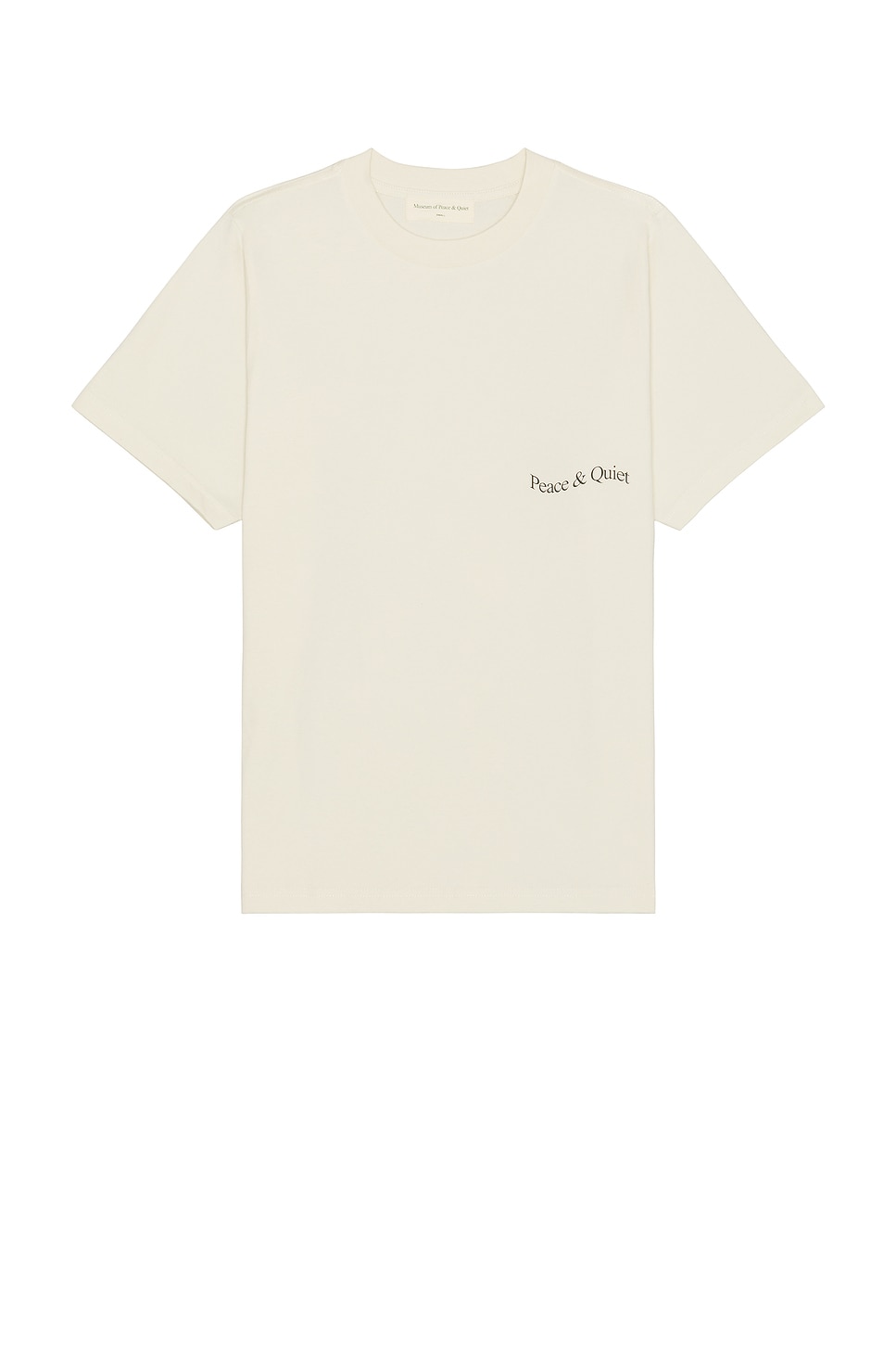 Shop Museum Of Peace And Quiet Wordmark T-shirt In Bone