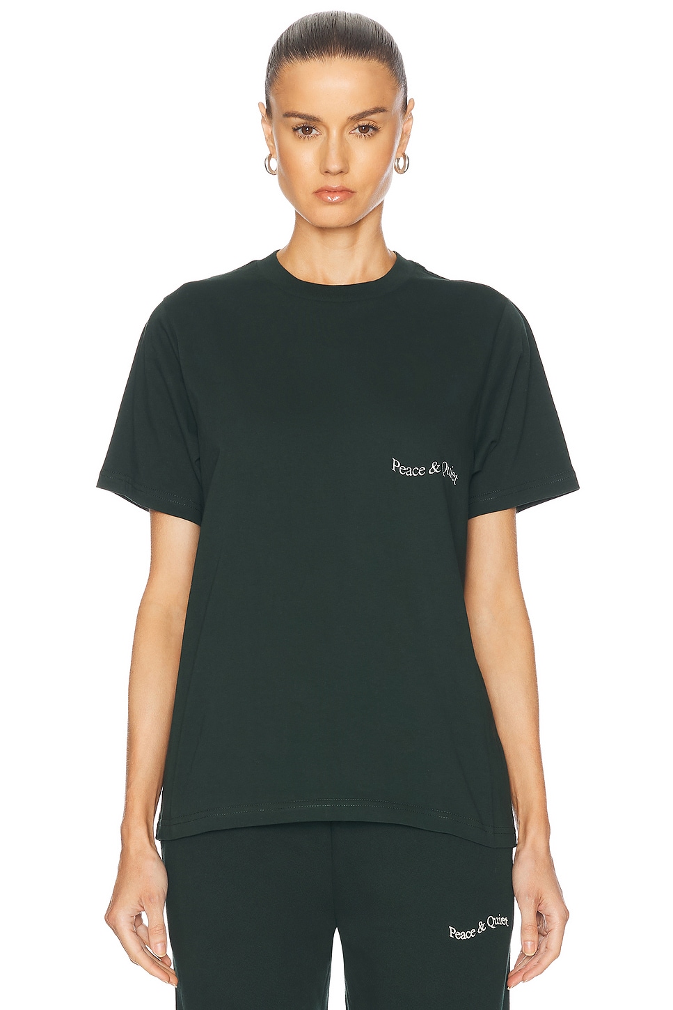 Wordmark T-Shirt in Dark Green