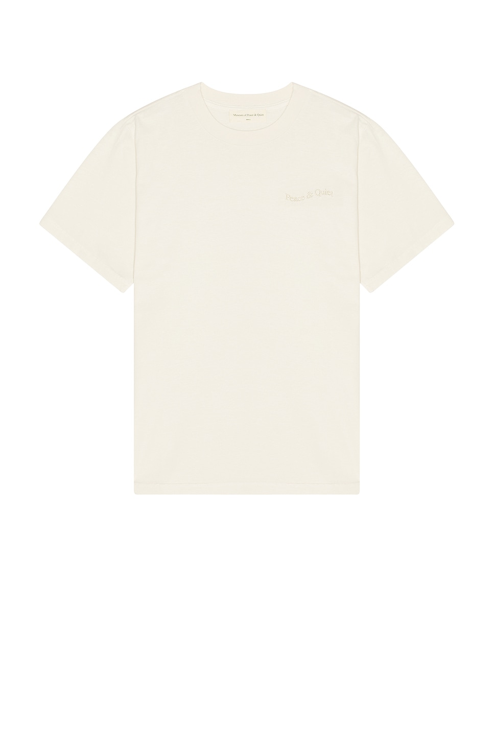 Image 1 of Museum of Peace and Quiet Wordmark Pigment Dyed T-Shirt in Bone
