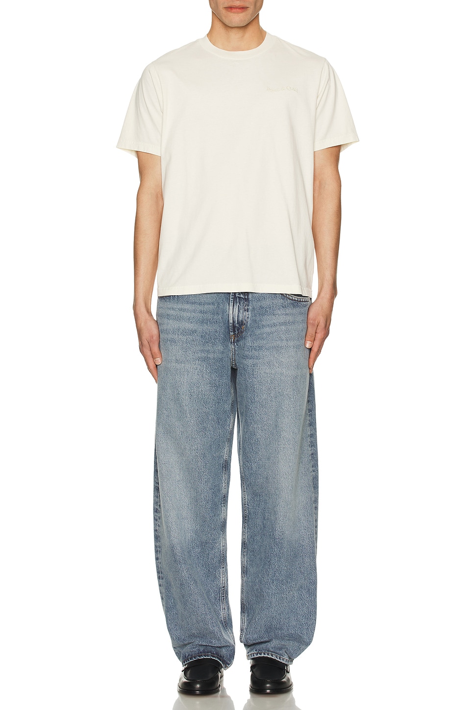 Image 1 of Museum of Peace and Quiet Wordmark Pigment Dyed T-Shirt in Bone