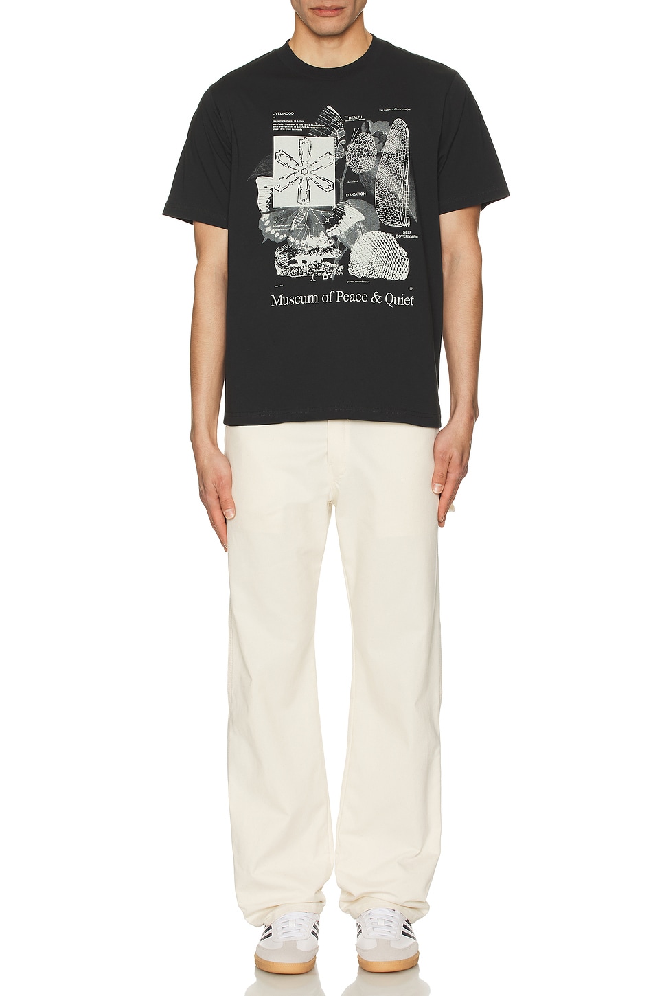 Image 1 of Museum of Peace and Quiet Fibonacci T-Shirt in Black