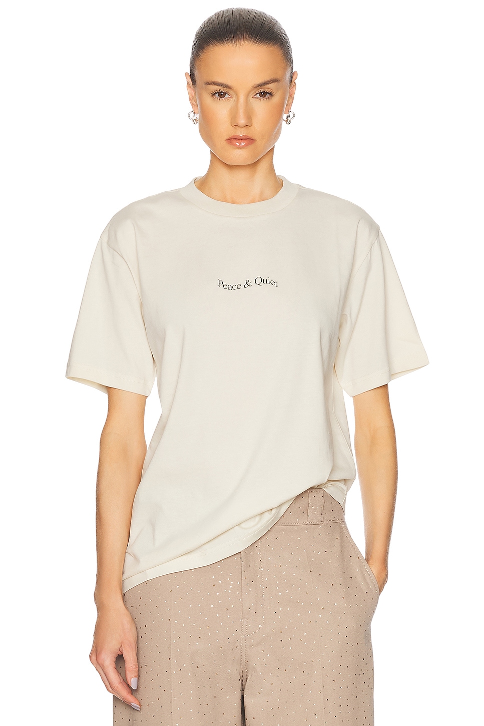 Wordmark Tee in Ivory