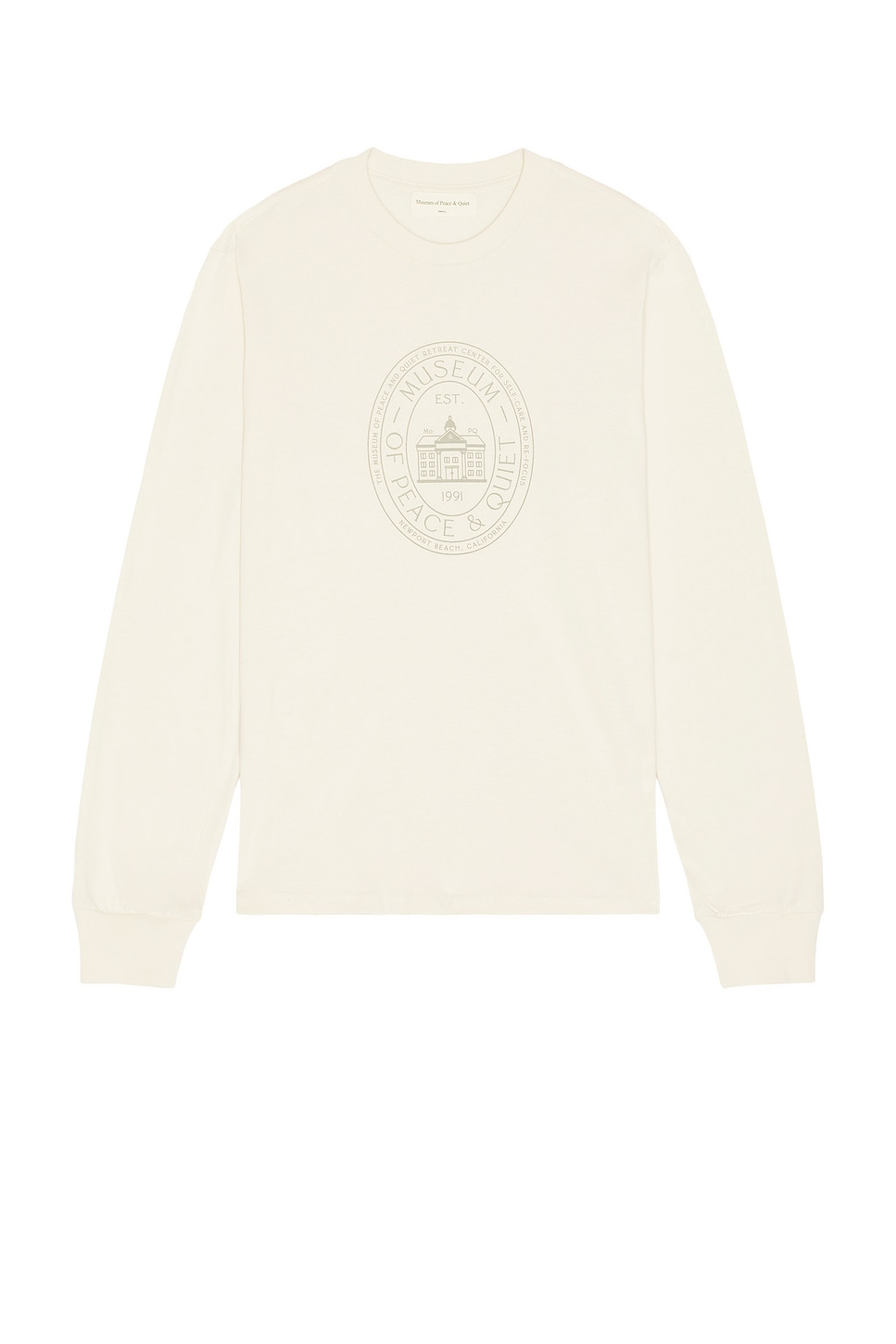 Image 1 of Museum of Peace and Quiet Retreat Center Long Sleeve Shirt in Bone