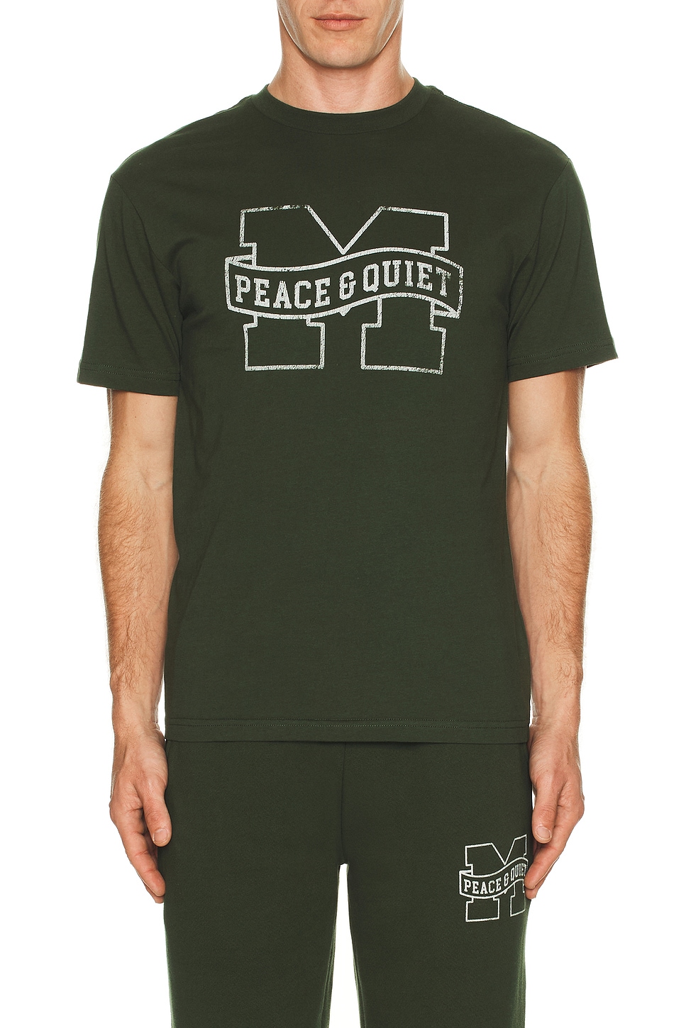 Image 1 of Museum of Peace and Quiet Banner T-Shirt in Forest