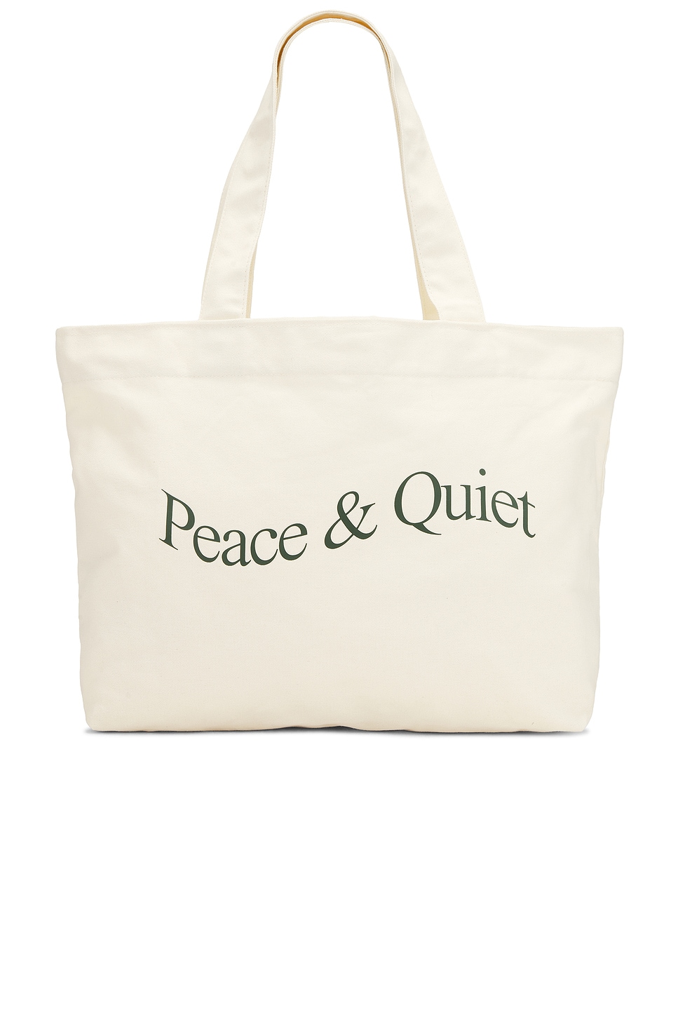 Wordmark Pigment Dyed Tote Bag in Cream