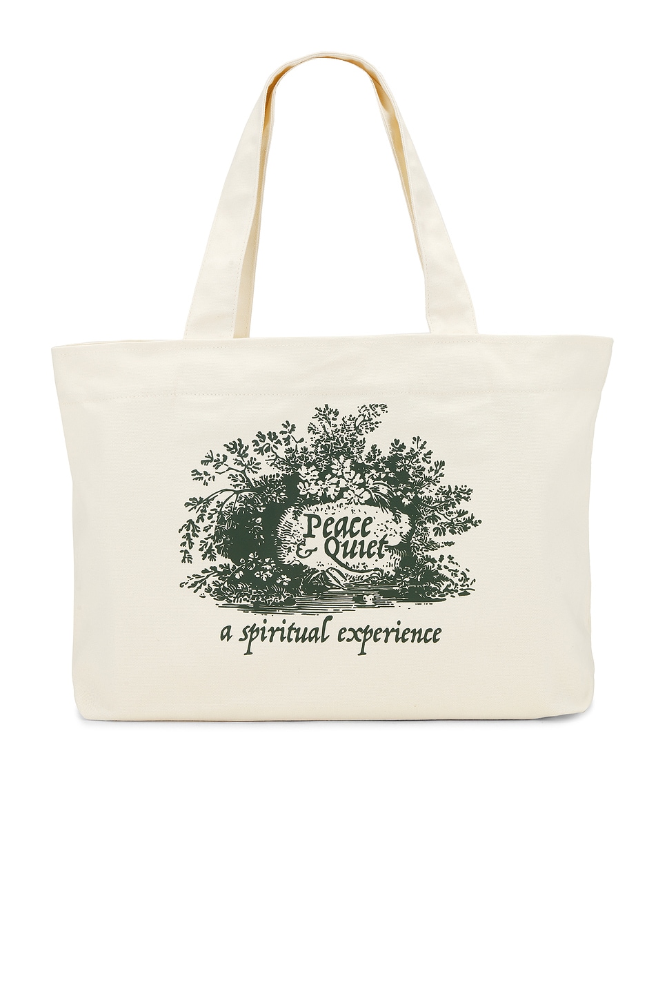 Spiritual Experience Tote Bag in Cream