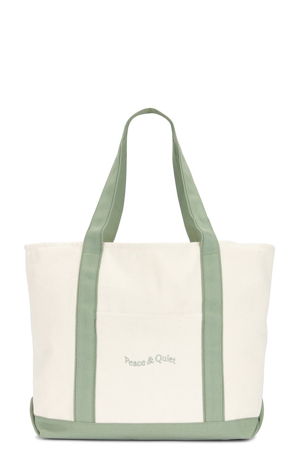 Shop Museum Of Peace And Quiet Wordmark Boat Tote In Sage