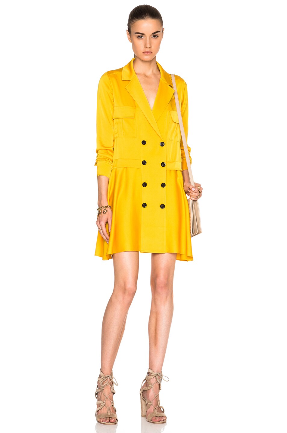 Image 1 of Marissa Webb Elise Dress in Canary Yellow