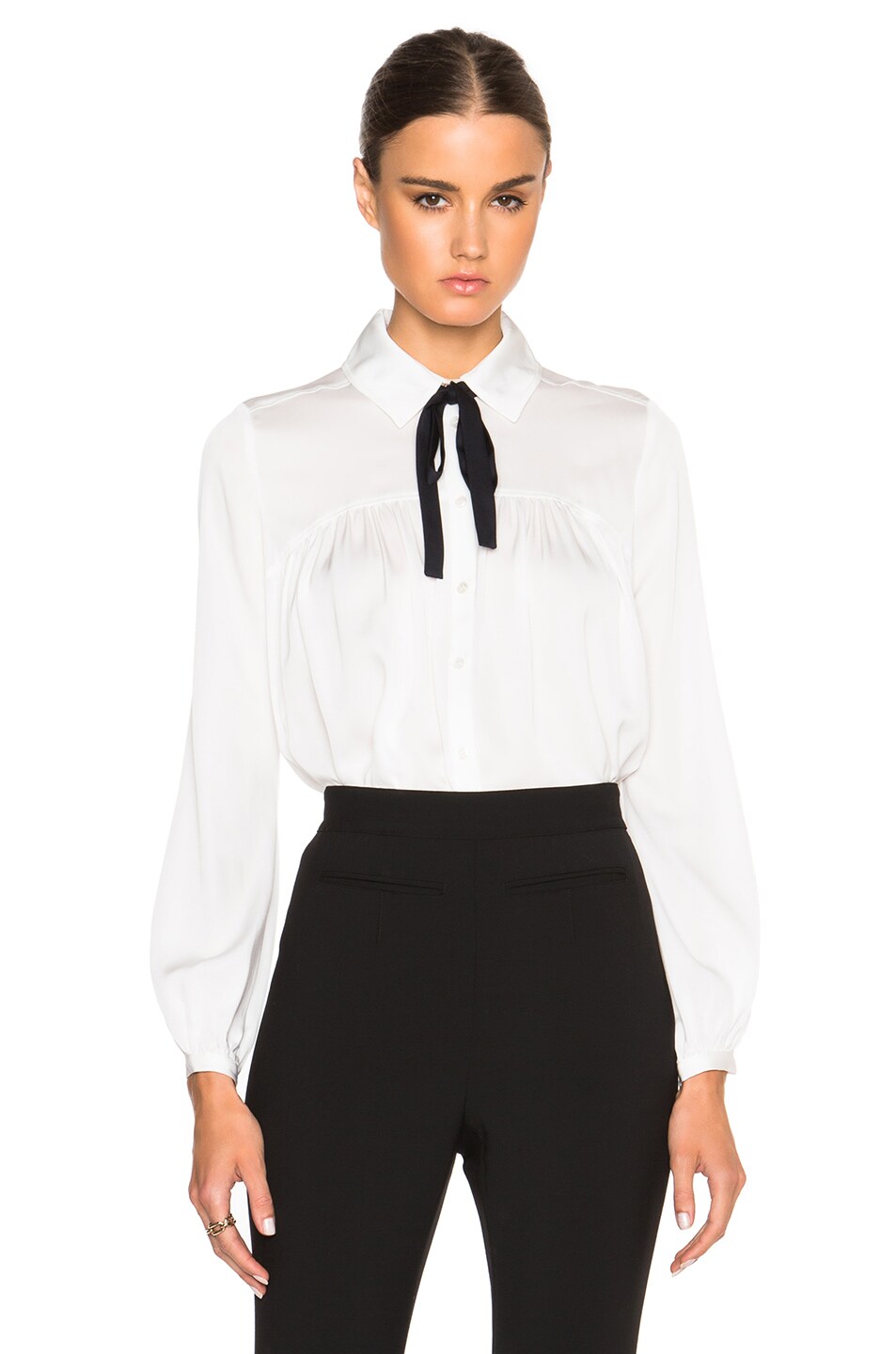 Image 1 of Marissa Webb Esther Top in White Combo
