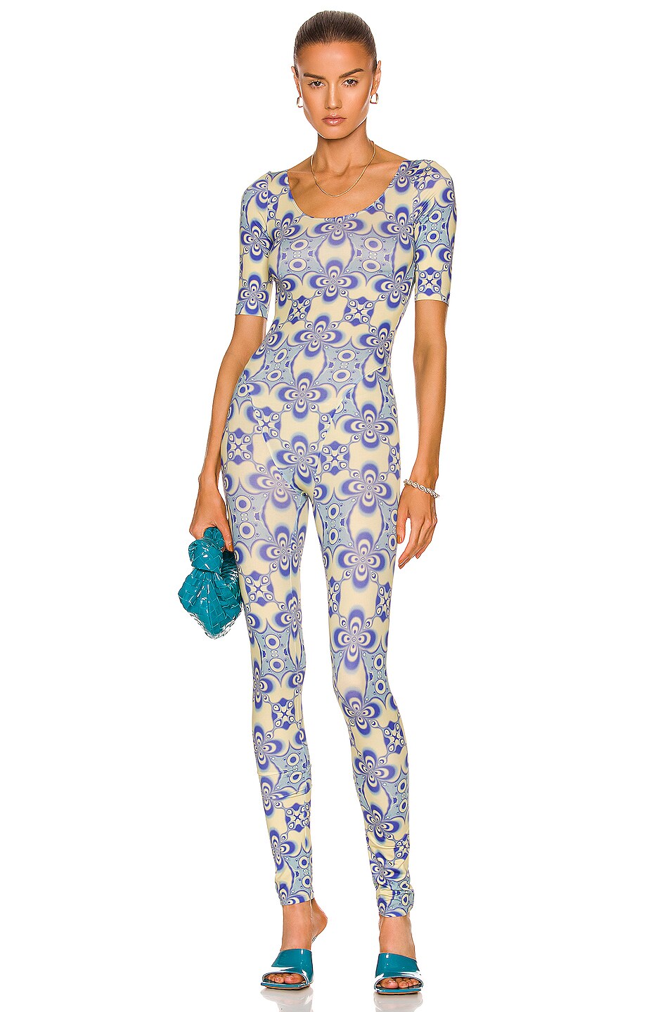 Image 1 of Maisie Wilen Altered State Jumpsuit in Kaleidoscope Blue