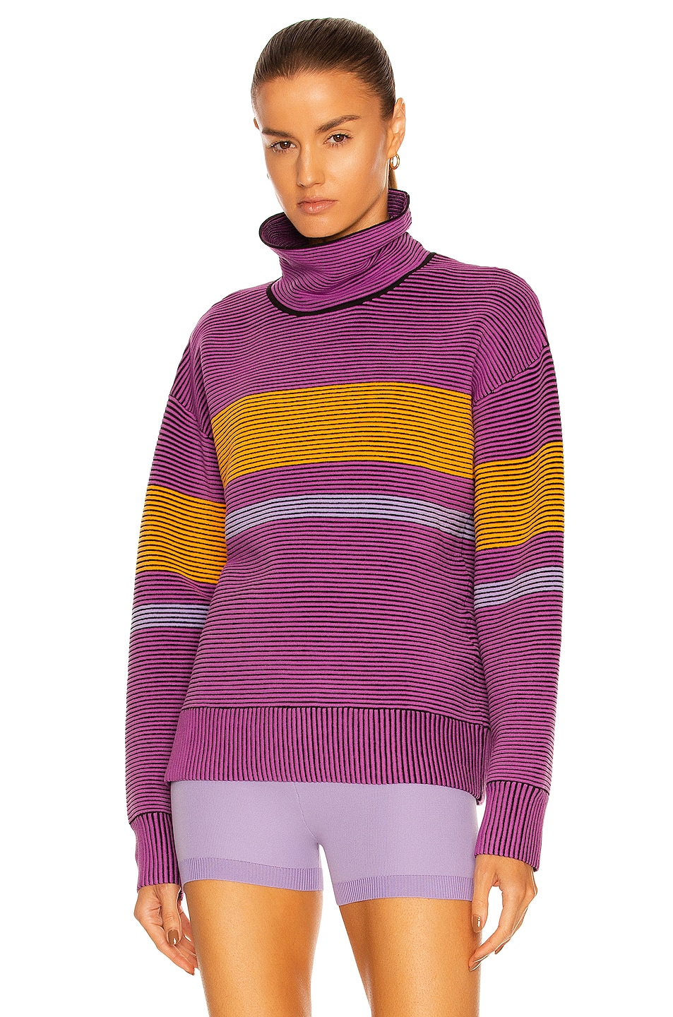 Image 1 of Nagnata Retro Rib Sweater in Purple Haze
