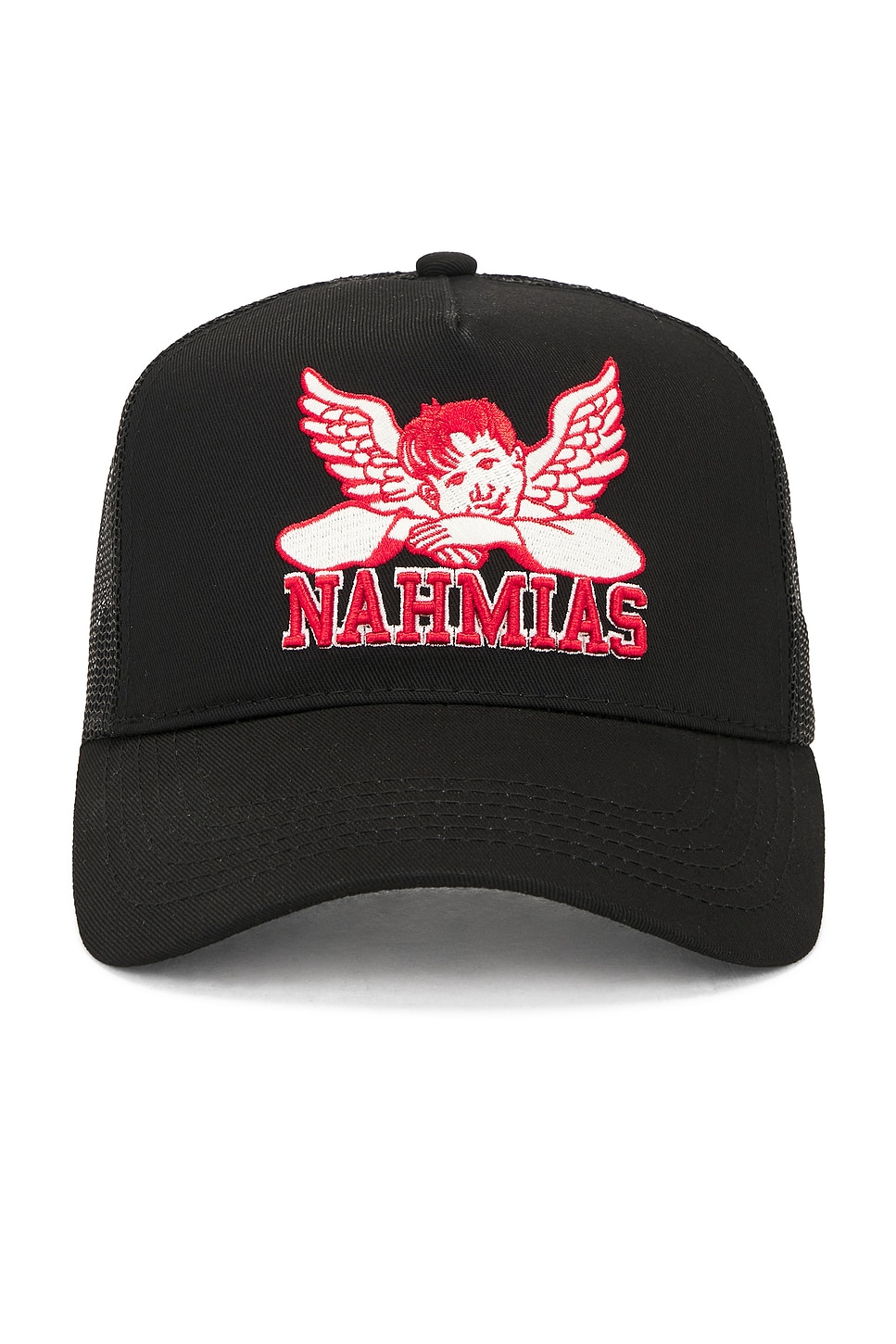 Angel Trucker Hat in Black