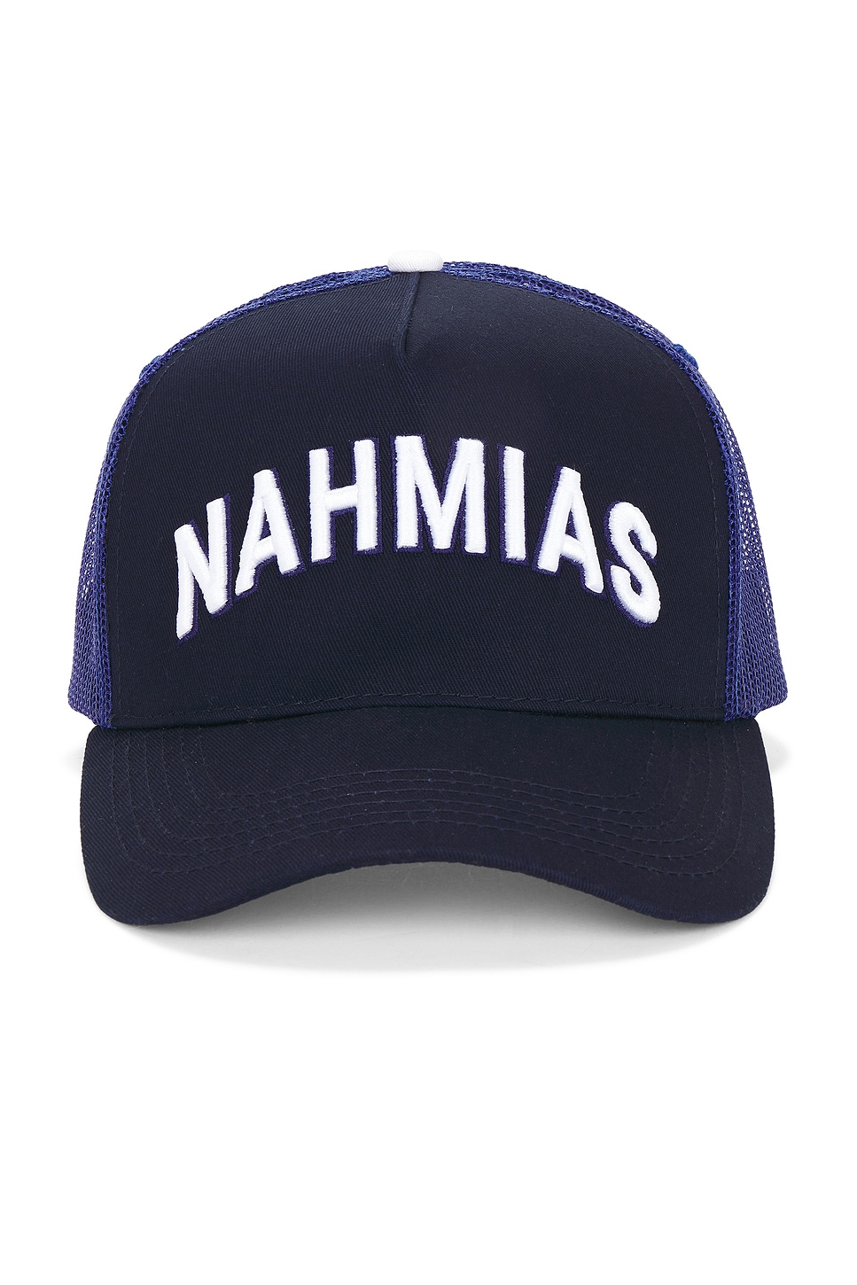 Varsity Trucker Hat in Navy