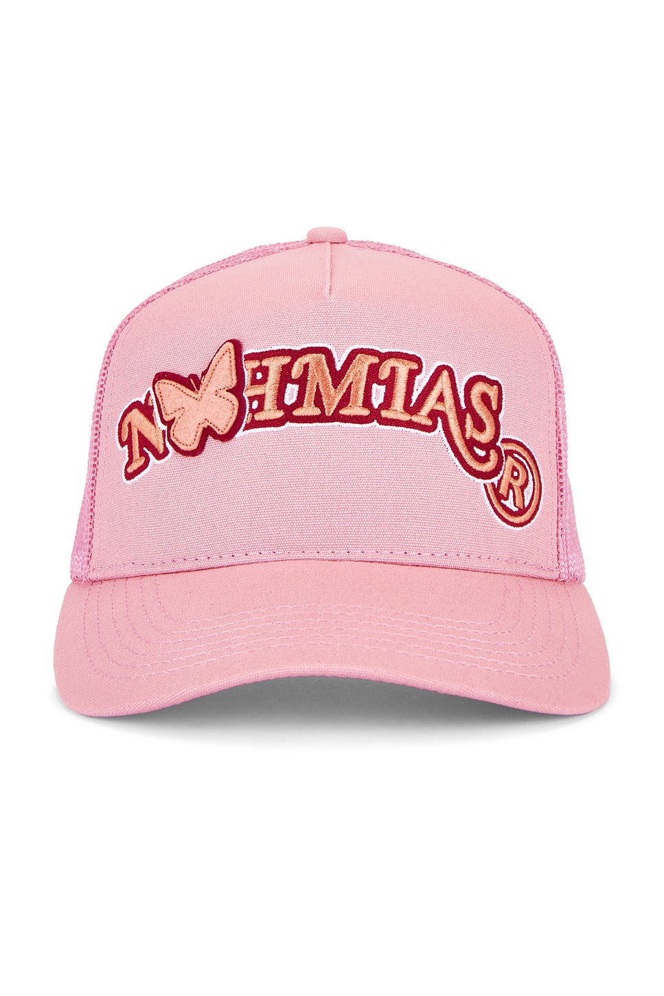 Nahmias Butterfly Arch Trucker Hat In Pink