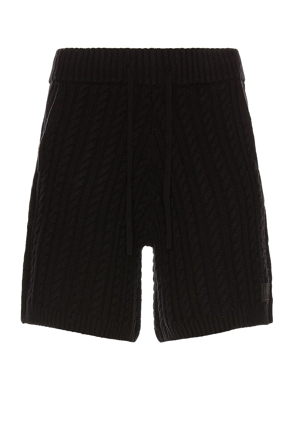 Image 1 of Nahmias Full Cable Knit Basketball Shorts in Black