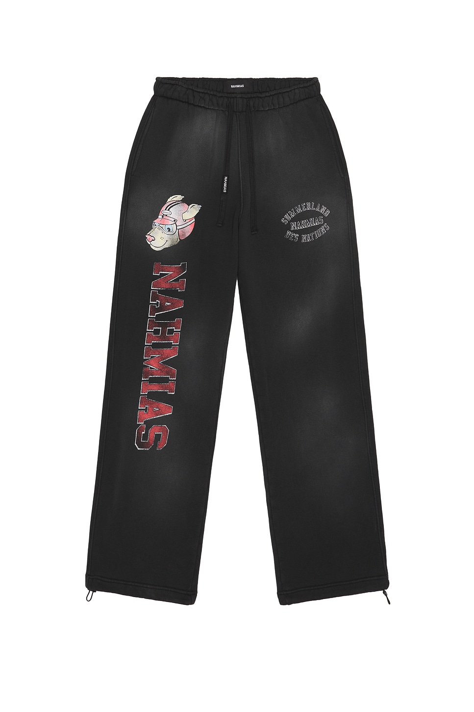 Nahmias Des Nations Wide Sweatpants In Black