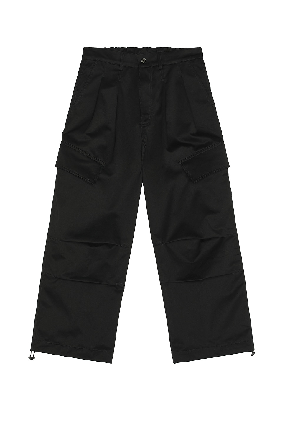 Image 1 of Nahmias Pleated Wide Cargos in Black