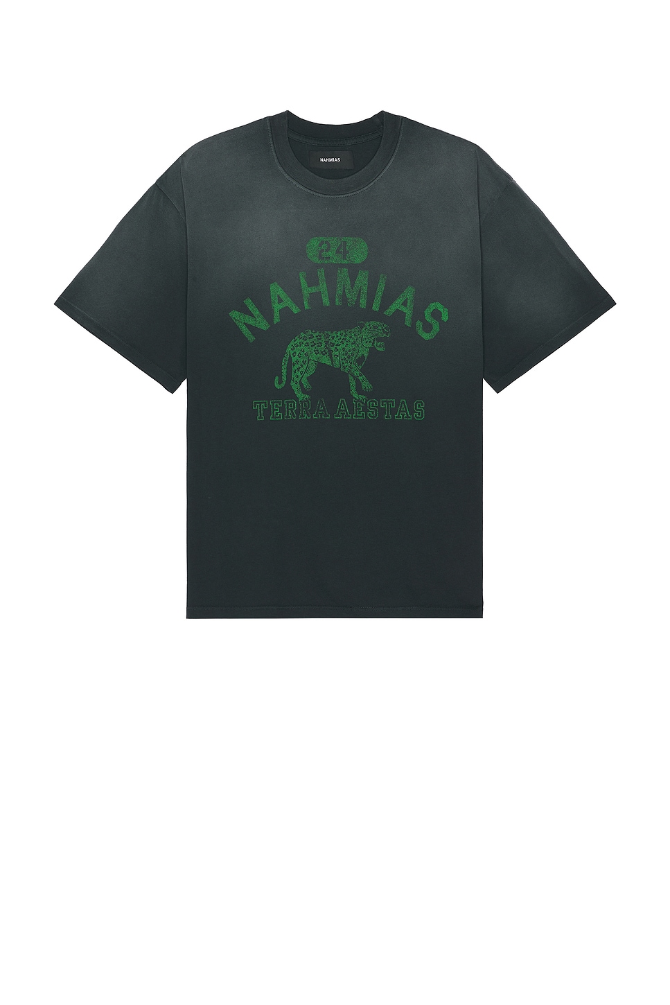 Image 1 of Nahmias Terraestiva Boxy T-Shirt in Worn Black