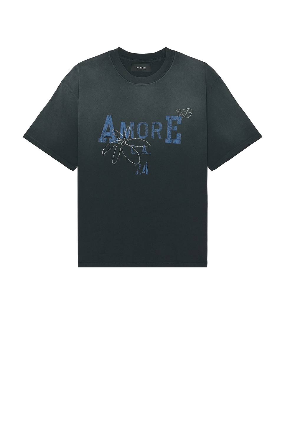 Image 1 of Nahmias Amore Boxy T-Shirt in Worn Black