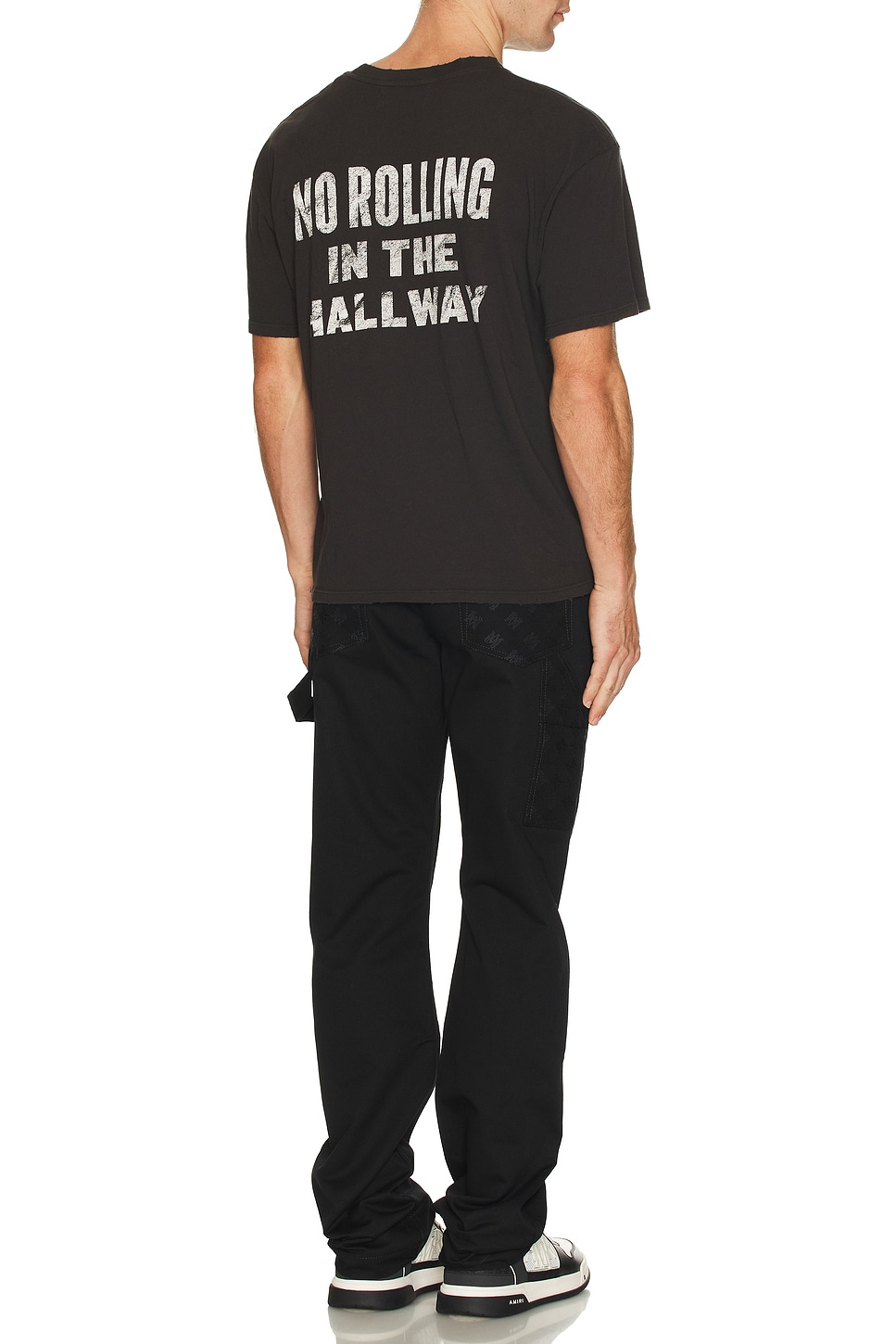 Image 1 of Nahmias No Rolling Boxy T-Shirt in Off Black