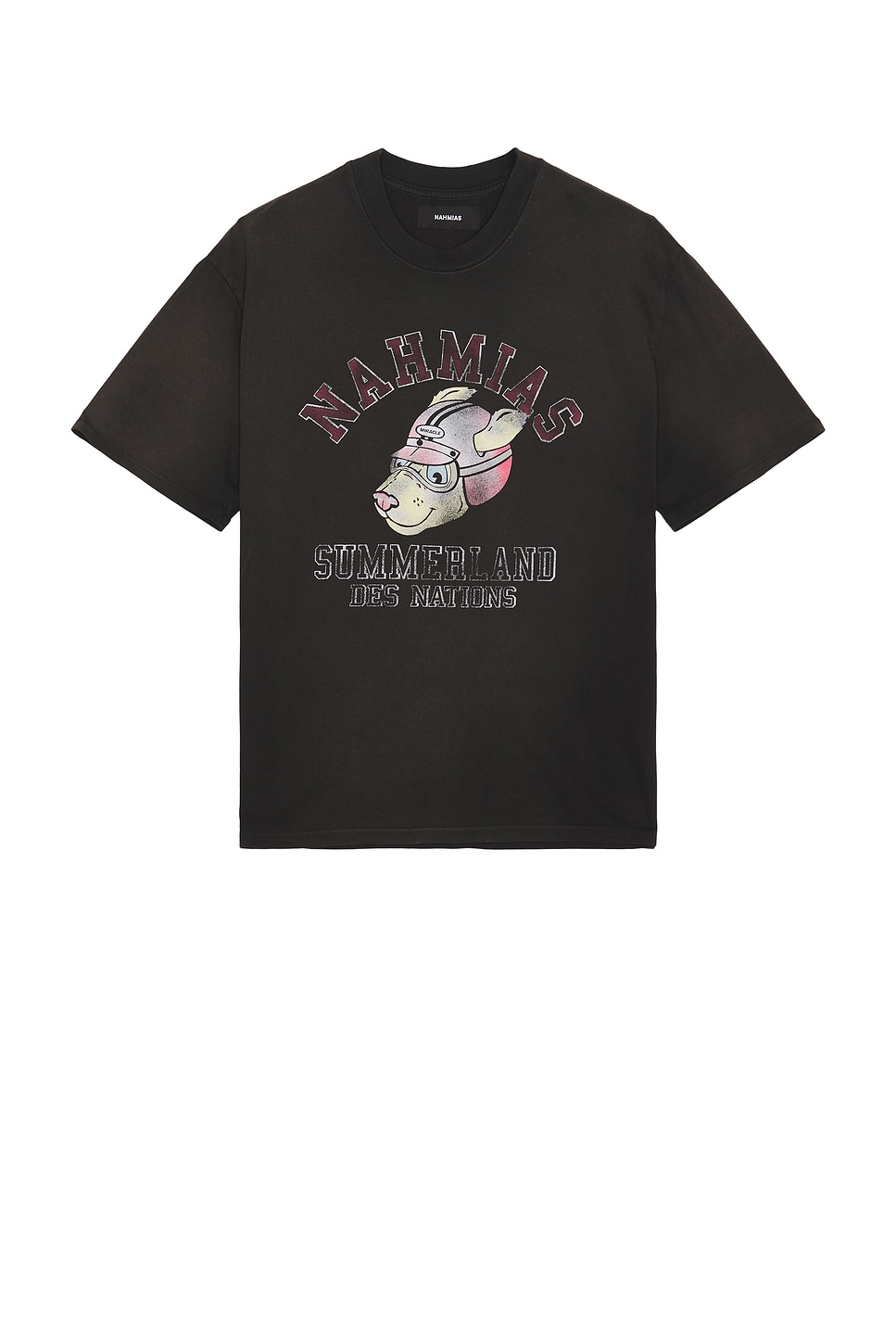 Image 1 of Nahmias Des Nations Boxy T-Shirt in Aged Black