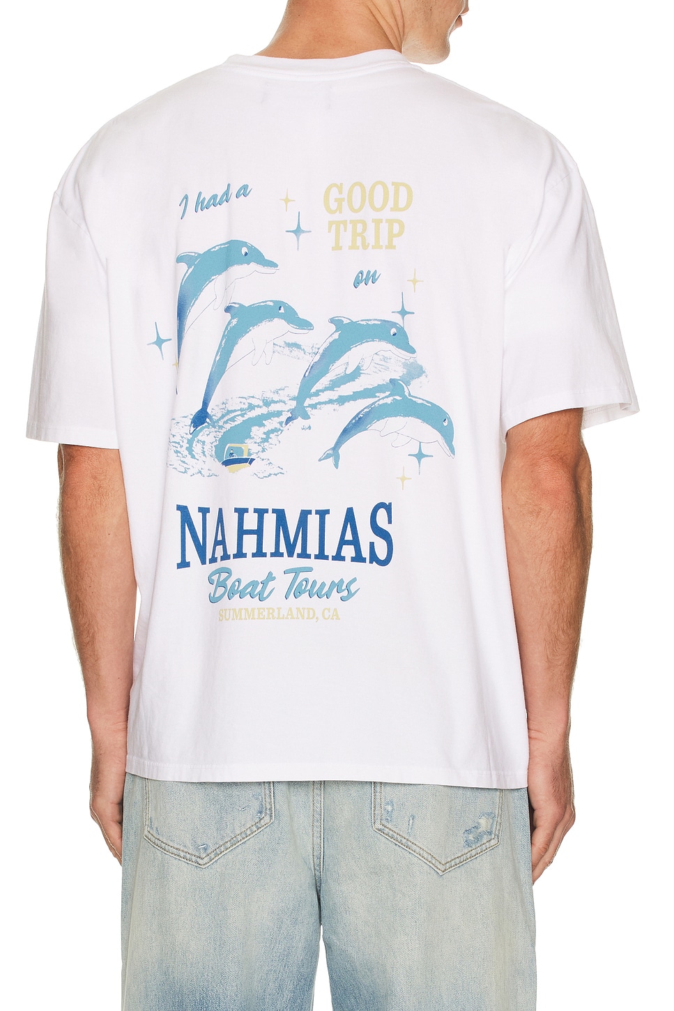 Image 1 of Nahmias Boat Tours Boxy T-Shirt in White
