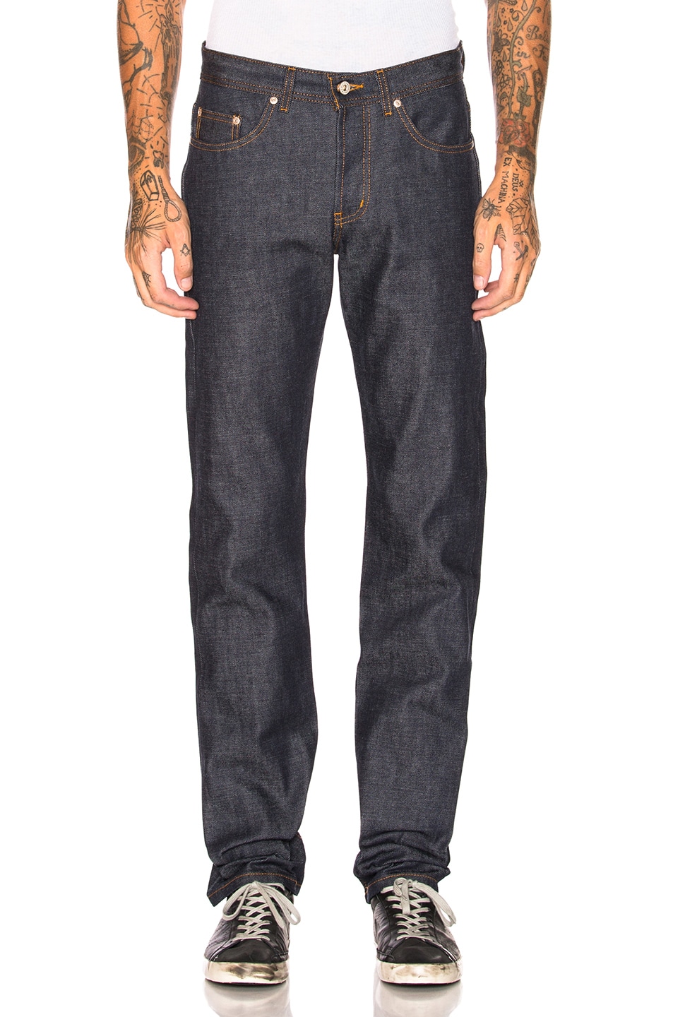 Image 1 of Naked & Famous Denim Weird Guy in Dirty Fade Selvedge